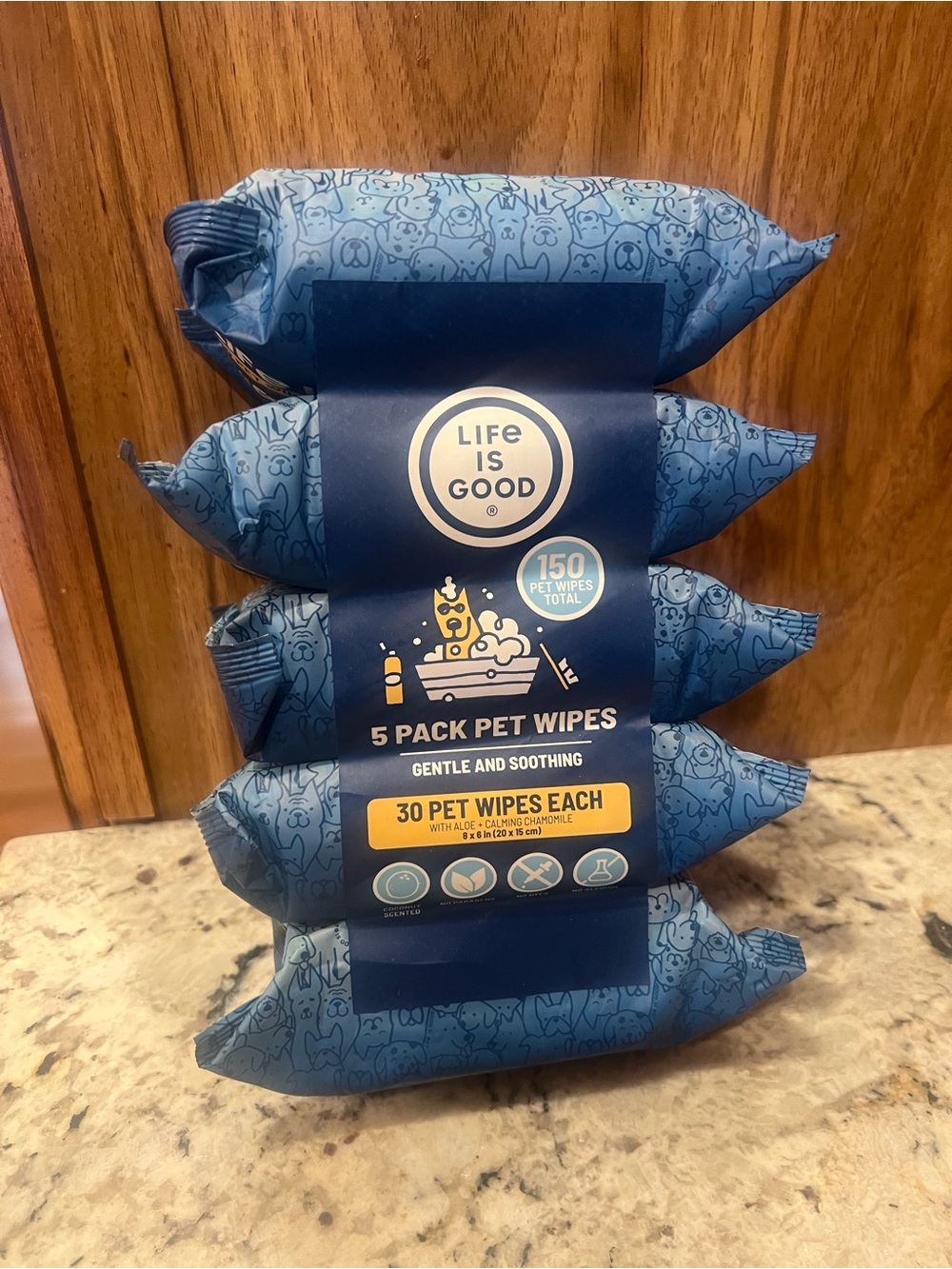 Life is Good 5-Pack Pet Wipes